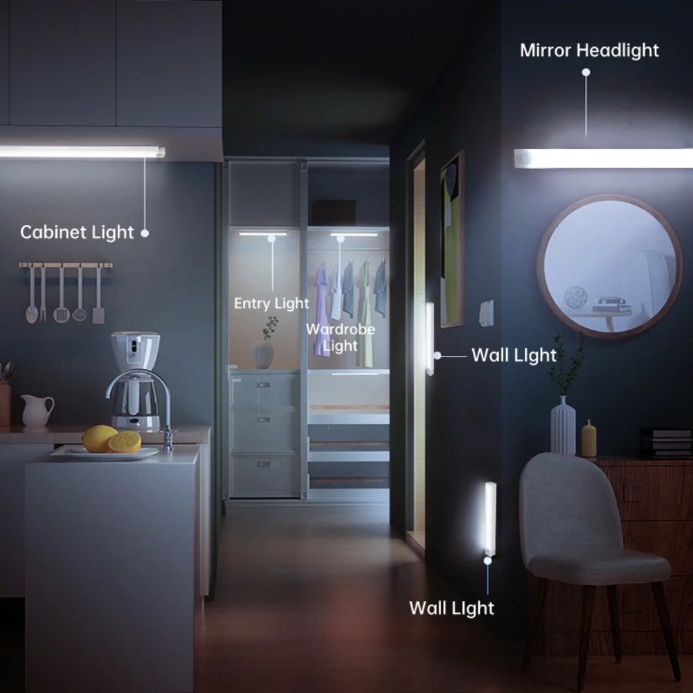 🔥LAST DAY SALE 40% OFF - 💡 Punch-free Smart Sensor Magnetic Rechargeable LED Lights