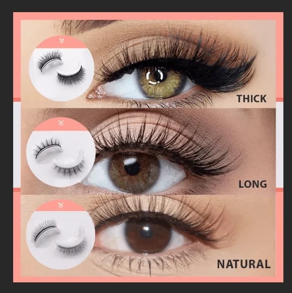 🔥Last Day 40% OFF🔥-Reusable Self Adhesive Eyelashes（Buy 1 Get 1 Free）