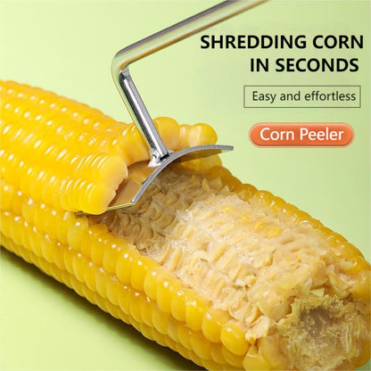 🔥Last Day Promotion-49%OFF - 2026 NEW Long Handle Stainless Steel Corn Stripping Tool