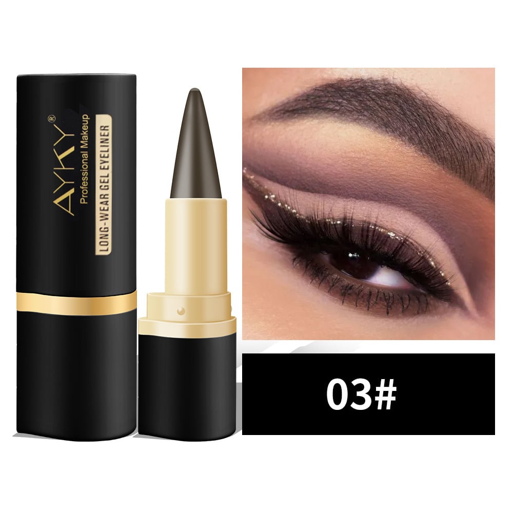 Buy 1 Get 1 Free🎉Natural Black Long Wear Gel Eyeliner Cream, Waterproof, Natural formula, safe and harmless, Mild & Easy To Remove