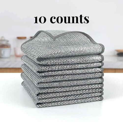 Reusable Diamond Weave Scrubber Cloths – Tough on Stains, Gentle on Surfaces
