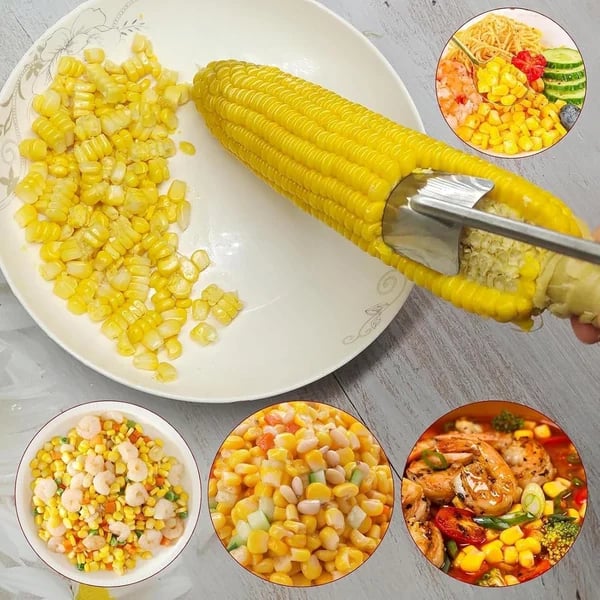 🔥Last Day Promotion-49%OFF - 2026 NEW Long Handle Stainless Steel Corn Stripping Tool