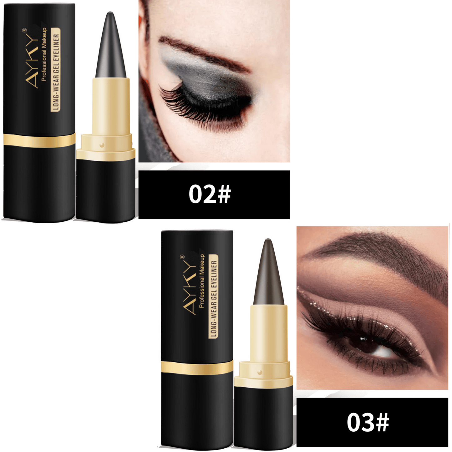 Buy 1 Get 1 Free🎉Natural Black Long Wear Gel Eyeliner Cream, Waterproof, Natural formula, safe and harmless, Mild & Easy To Remove