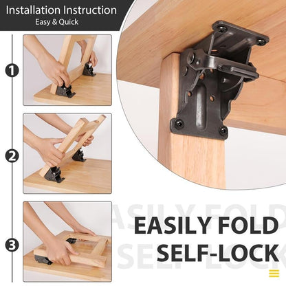 Woyuosn Self-Locking Folding Hinges for Furniture Support