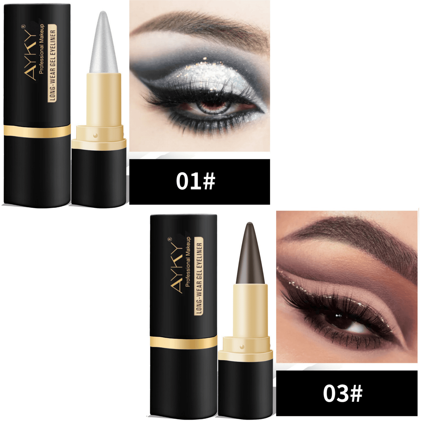 Buy 1 Get 1 Free🎉Natural Black Long Wear Gel Eyeliner Cream, Waterproof, Natural formula, safe and harmless, Mild & Easy To Remove