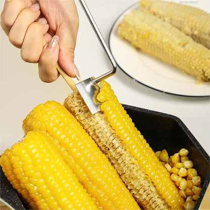 🔥Last Day Promotion-49%OFF - 2026 NEW Long Handle Stainless Steel Corn Stripping Tool