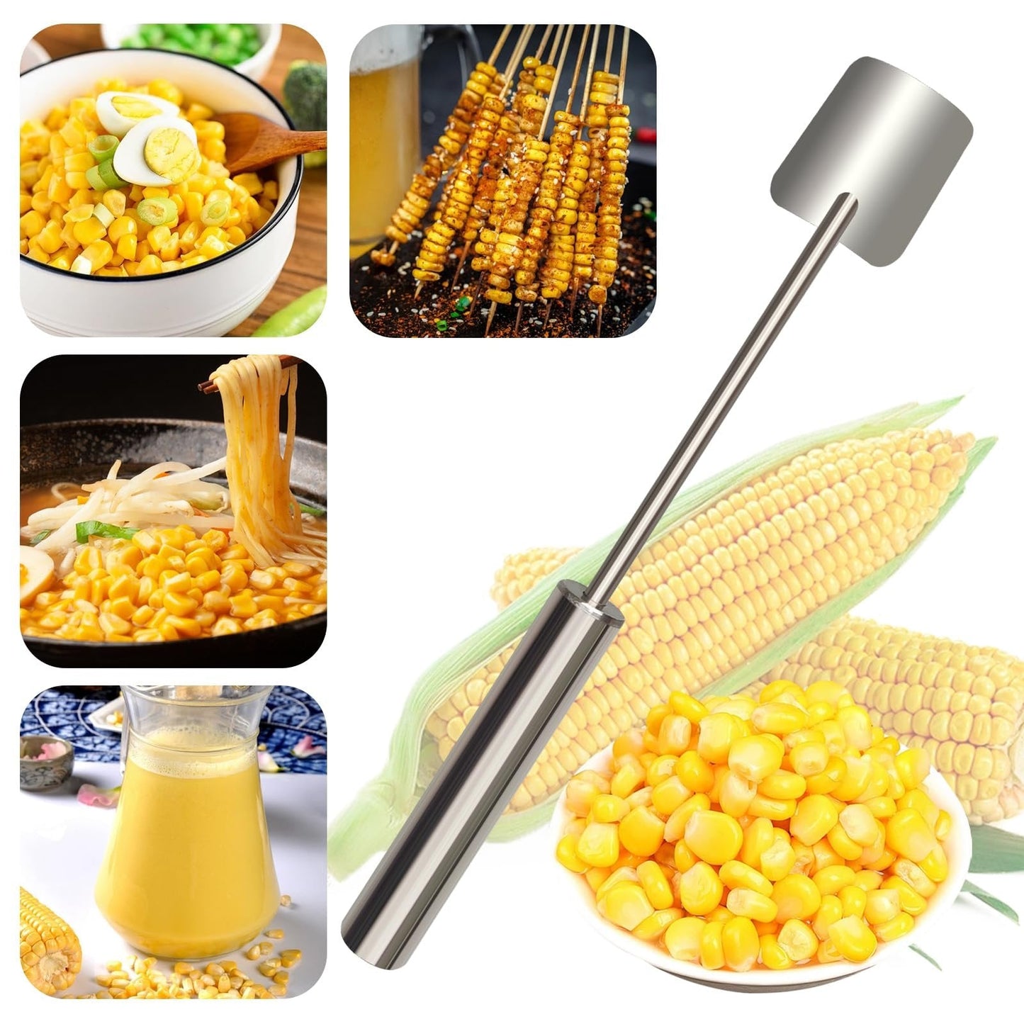 🔥Last Day Promotion-49%OFF - 2026 NEW Long Handle Stainless Steel Corn Stripping Tool
