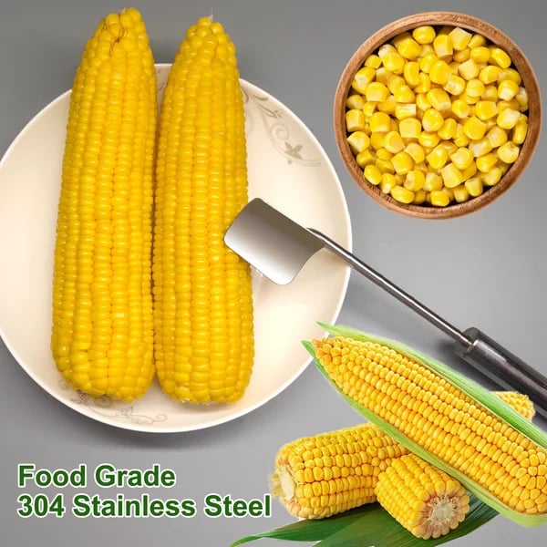 🔥Last Day Promotion-49%OFF - 2026 NEW Long Handle Stainless Steel Corn Stripping Tool