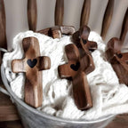 Handcrafted Wooden Cross My Heart