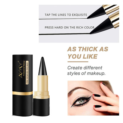 Buy 1 Get 1 Free🎉Natural Black Long Wear Gel Eyeliner Cream, Waterproof, Natural formula, safe and harmless, Mild & Easy To Remove