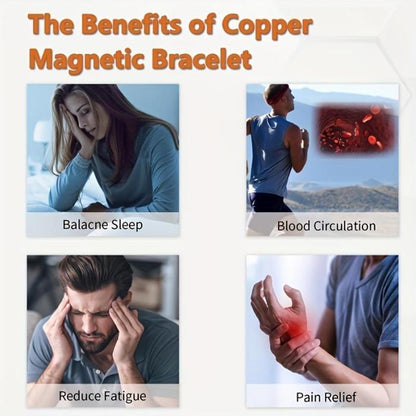 🔥LAST DAY 40% OFF🔥-100% Pure Copper Magnetic Power Bracelet — Boost Circulation, Banish Fatigue